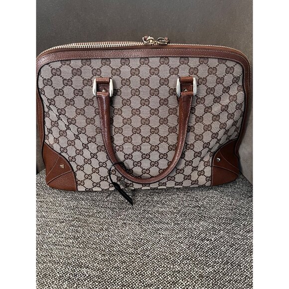 Gucci GG Supreme Handbag - Canvas & Leather - Picture 2 of 13